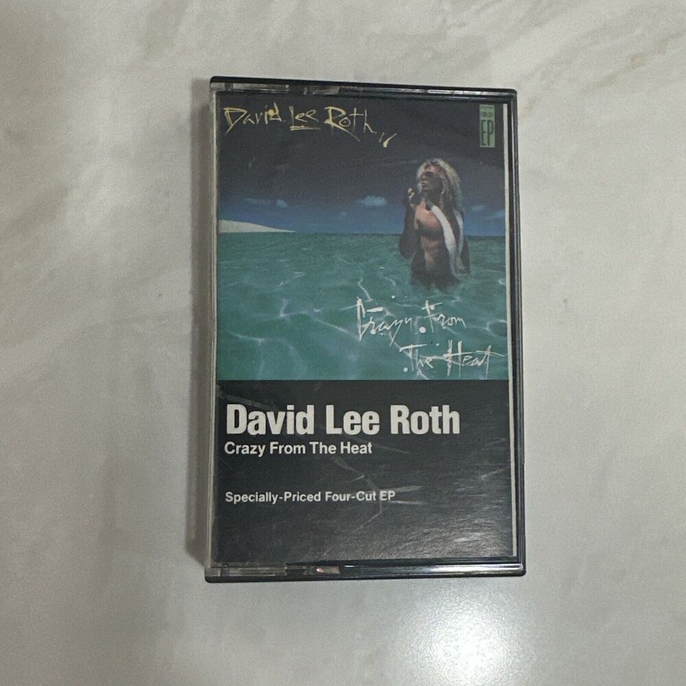 David Lee Roth Crazy From The Heat Cassette Tape Excellent 1985 80s Rock Roll